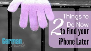 2 things to setup know to find your iphone later