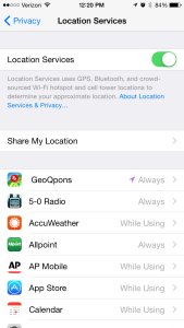 iPhone Location Services Battery Life