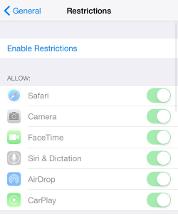 ipad parental controls restrictions