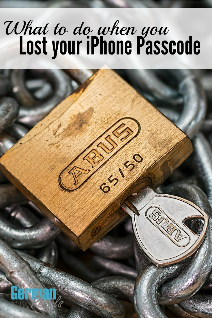Help! I Forgot My iPhone Passcode! - German Pearls