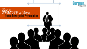 How to remove a video (or other object) that's embedded in a Powerpoint presentation.