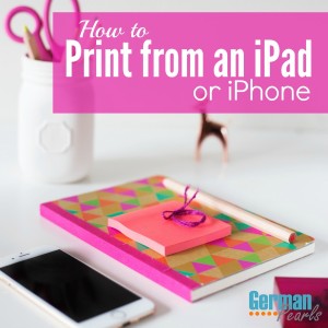 How to print from iPad? How to print from iPhone? There are a few ways to print from an iPhone or iPad and we'll show you how!