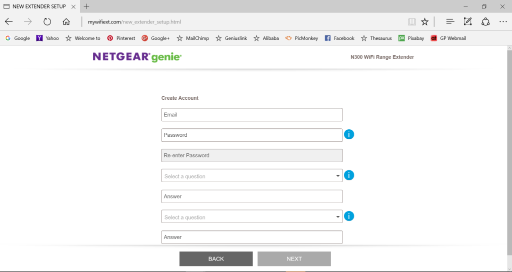 Setup instructions for a Netgear N300 Wifi Booster