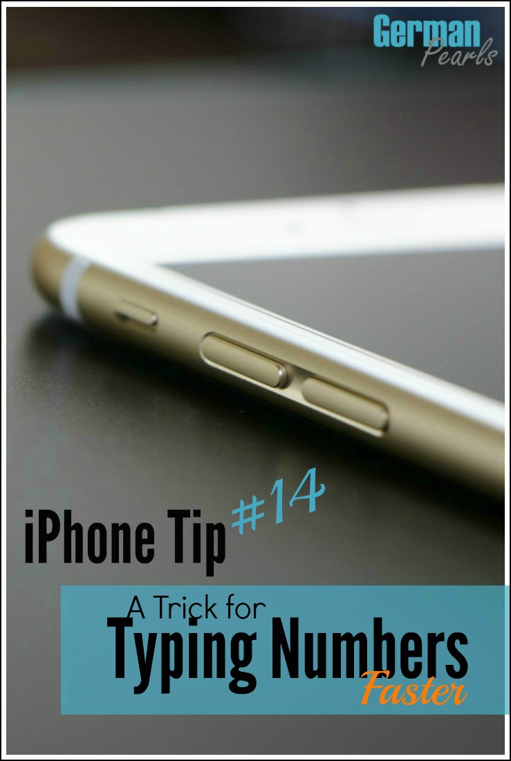 Any tips for typing faster on that tiny iPhone keyboard are worth it! Here's a trick to type numbers faster.