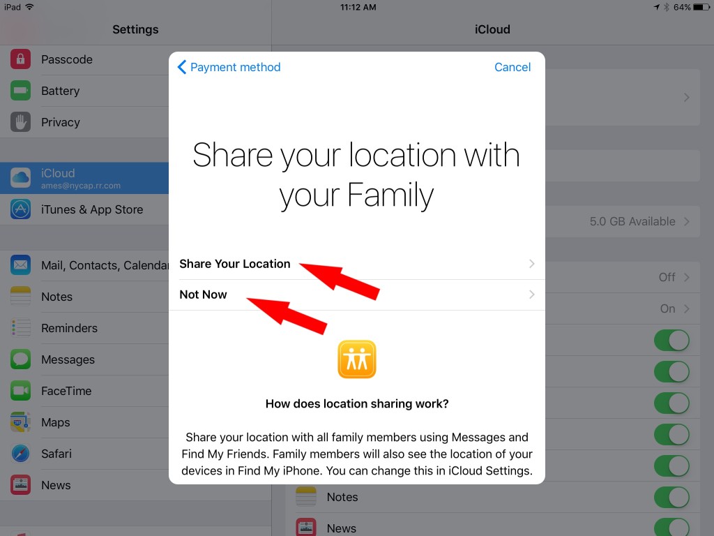 iPhone and iPad Family Sharing Let's you Share iTunes Purchases