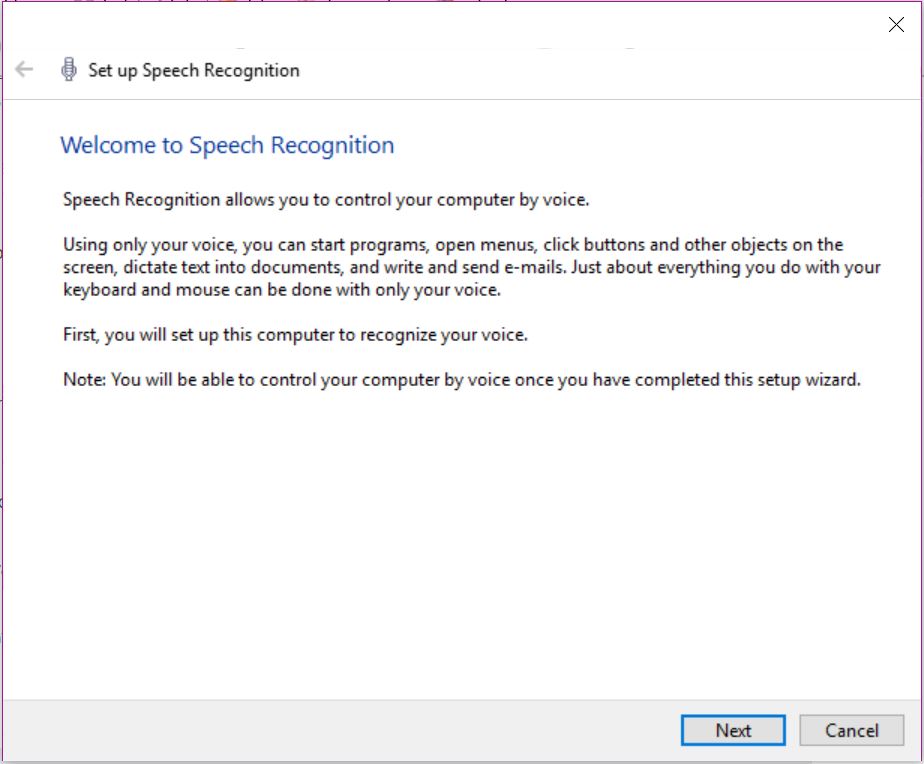 windows speech to text feature