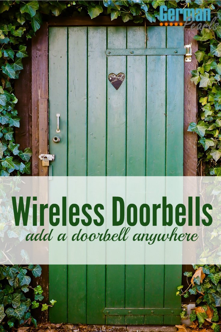 This is so cool. You can use a wireless doorbell to add a doorbell anywhere. It's so quick and cheap!