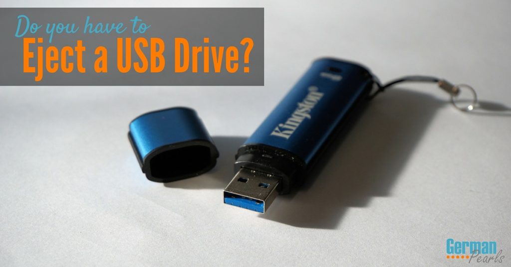 Do you really need to eject a USB drive or select safely remove hardware?