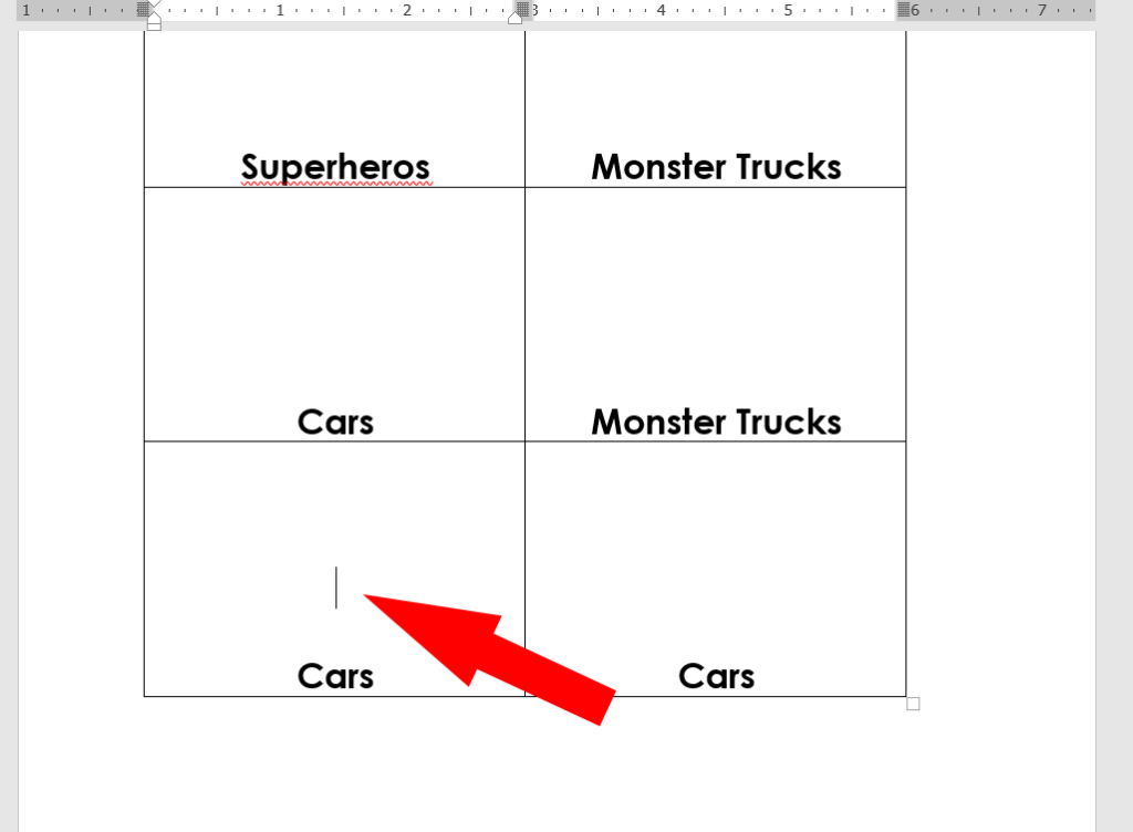 diy labels in microsoft word with toy pictures and words for toy organization