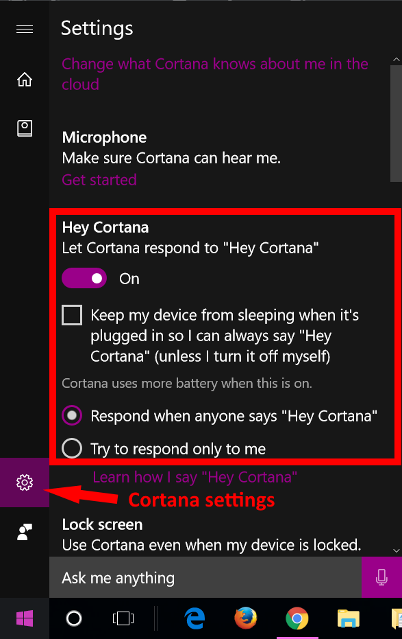 How to Enable Hey Cortana in Windows 10