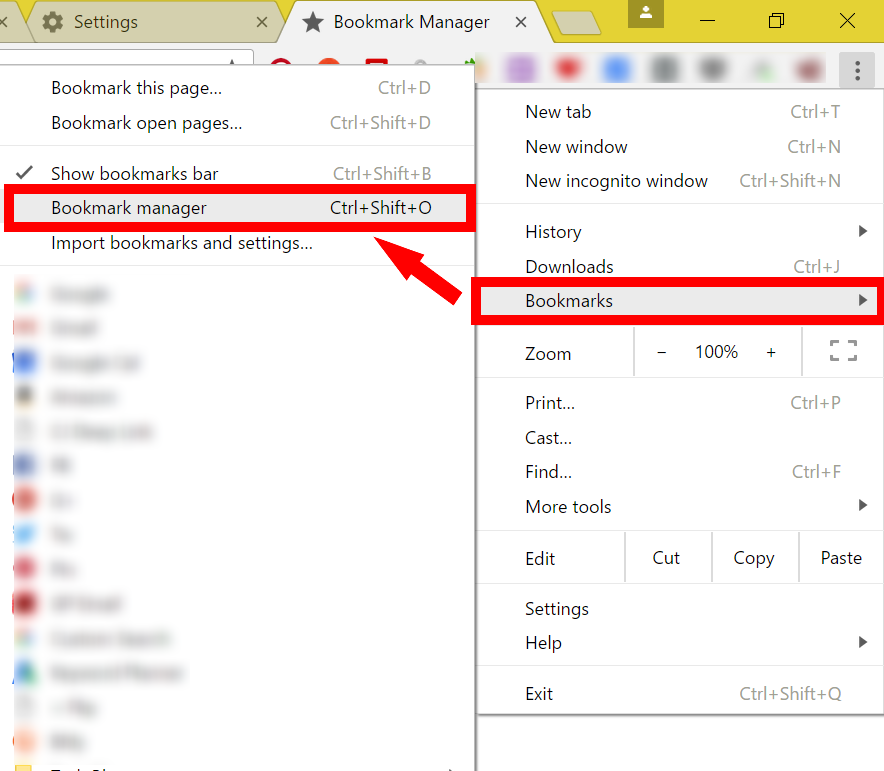 How to export chrome bookmarks to edge