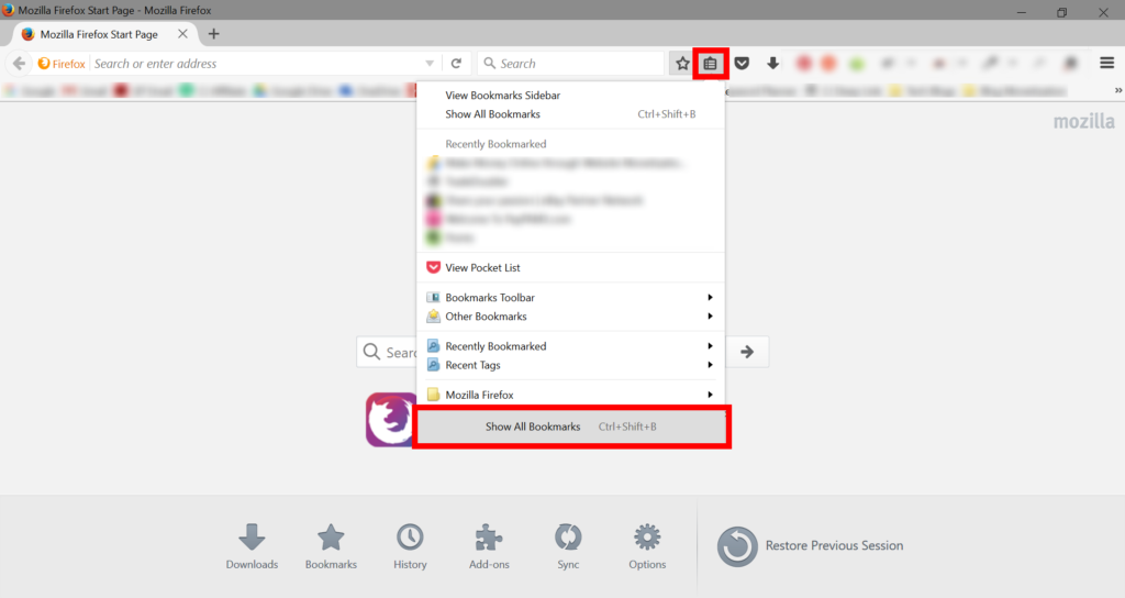 export chrome bookmarks to firefox browser