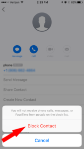 how to block an unknown caller on iPhone to avoid junk text messages