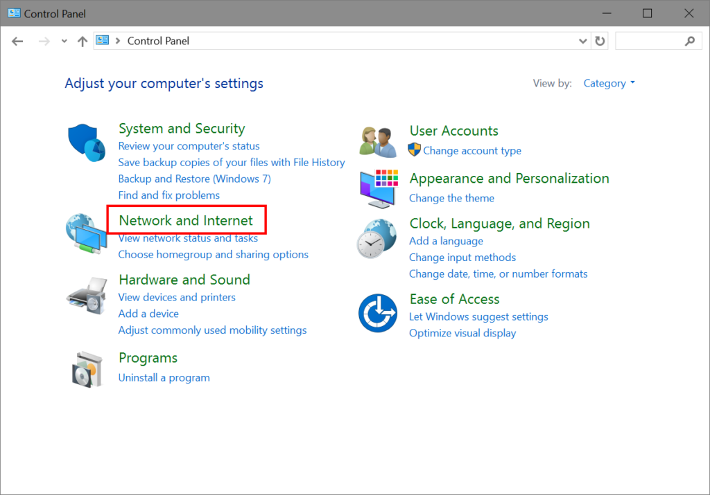 network printer in windows 10