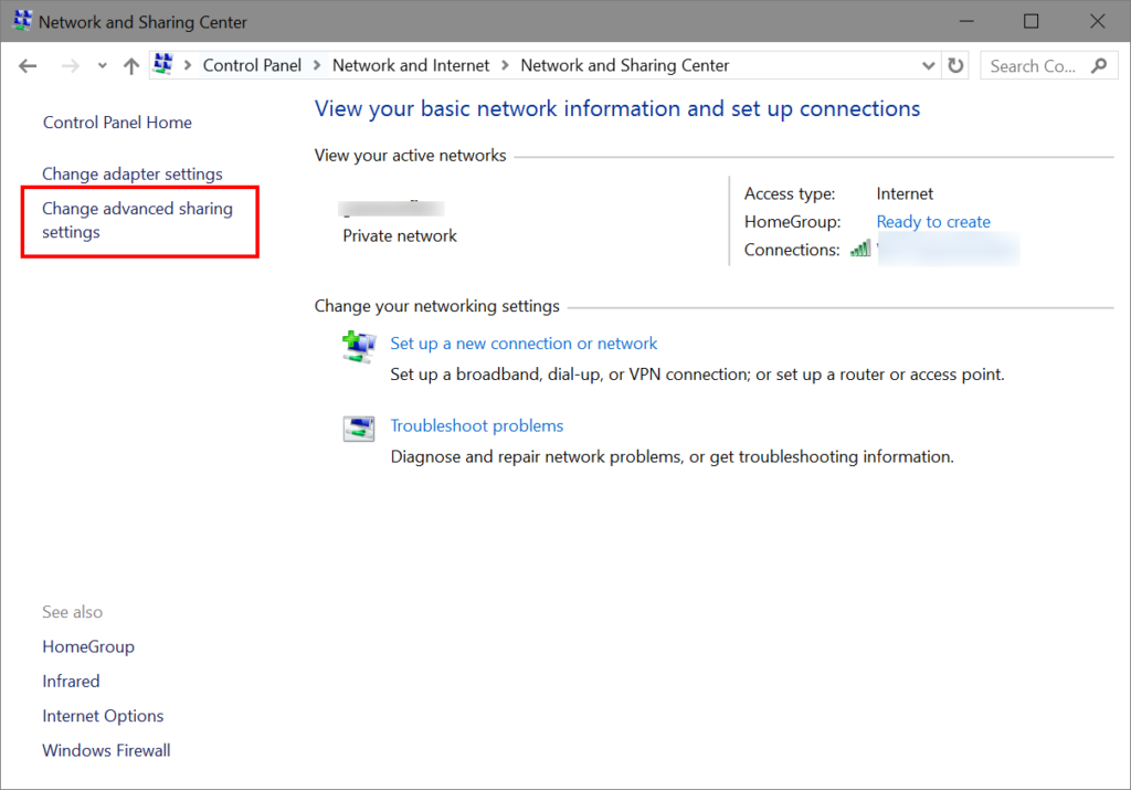 Create network printer in windows 10