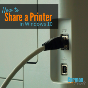 How to Share a Printer in Windows 10