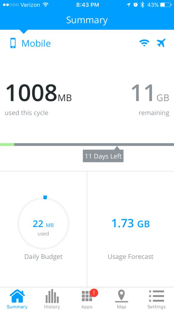 Track Data Usage on Android or iPhone with My Data Manager App
