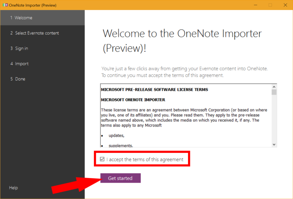 Import Evernote into OneNote in Windows