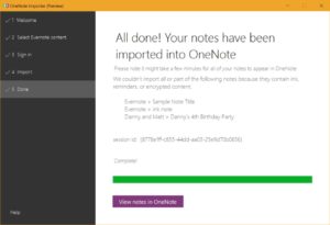 import evernote onenote import evernote onenote