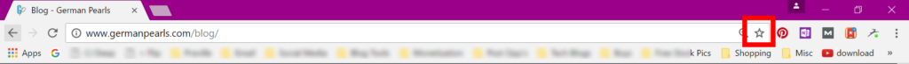 How to Bookmark in chrome